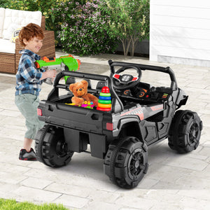 12V Battery Powered Electric Vehicle with Remote Control and 3 Speeds-Black