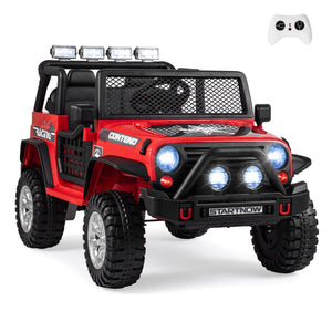 12V Electric 2-Seater Kids Ride On Car with Parent Remote Control-Red