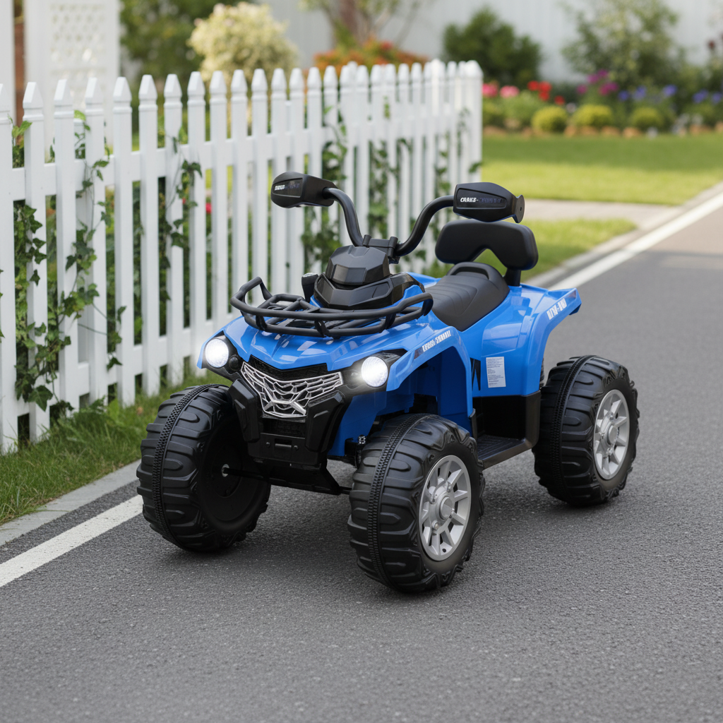 12V Kids Ride On ATV 4 Wheeler with MP3 and Headlights-Red