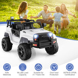 12V Kids Ride On Truck with Remote Control and Headlights-Black