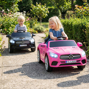 12V Kids Ride on Car Licensed Mercedes-Benz with Remote and Music-Pink