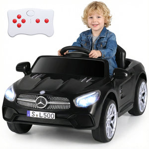 12V Kids Ride on Car Licensed Mercedes-Benz with Remote and Music-Black
