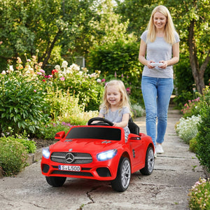 12V Kids Ride on Car Licensed Mercedes-Benz with Remote and Music-Red