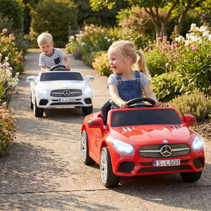12V Kids Ride on Car Licensed Mercedes-Benz with Remote and Music-Red