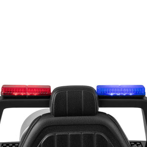 12V Kids Ride on Police Car with Remote and Siren Flashing Lights-Black