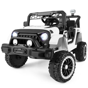 12V Kids Ride on Truck with Remote Control and 3 Speeds-Black
