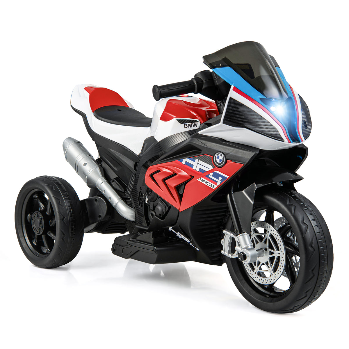 12V Licensed BMW Kids Motorcycle Ride-On Toy for 37-96 Months Old Kids-Red