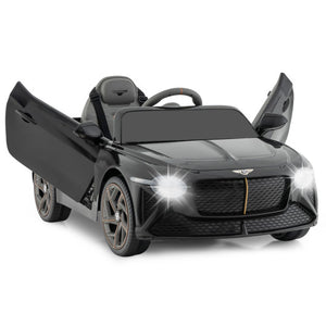 12V Powered Car Kids Ride-on Racer Car Licensed Bentley Bacalar-Black