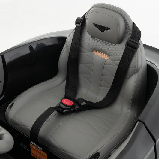 12V Powered Car Kids Ride-on Racer Car Licensed Bentley Bacalar-Black