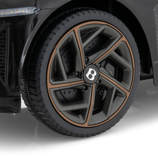 12V Powered Car Kids Ride-on Racer Car Licensed Bentley Bacalar-Black