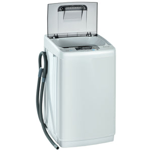 8.8 lbs Portable Full-Automatic Laundry Washing Machine with Drain Pump