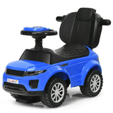 3 in 1 Ride on Push Car Toddler Stroller Sliding Car with Music-Black