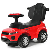 3 in 1 Ride on Push Car Toddler Stroller Sliding Car with Music-Black