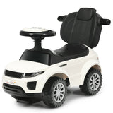 3 in 1 Ride on Push Car Toddler Stroller Sliding Car with Music-Black