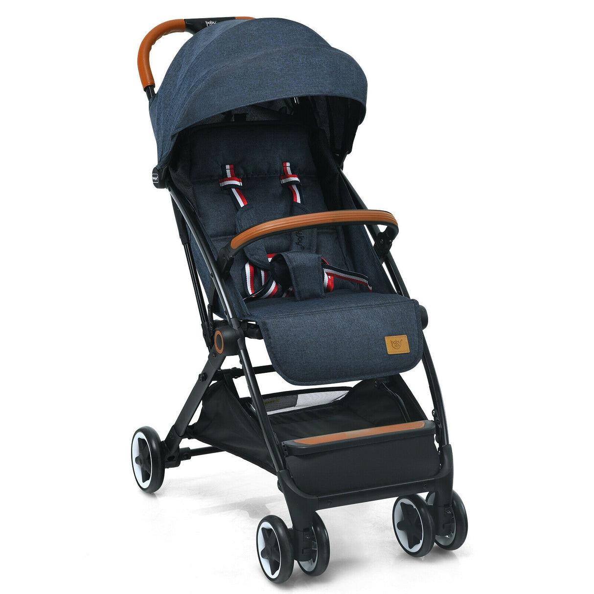 Lightweight Aluminium Frame Baby Stroller with Net-Beige
