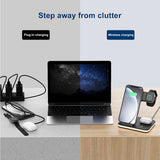 4-in-1 Wireless Charging Stand with Night Light by Infinite Basics