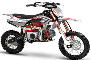 TrailMaster MK125 Dirt Bike 4-Speed Manual Dual Disc Brakes, Electric Start (14/12), Ages 12 and up