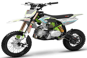 TrailMaster MK125 Dirt Bike 4-Speed Manual Dual Disc Brakes, Electric Start (14/12), Ages 12 and up