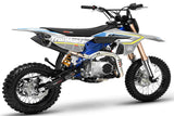 TrailMaster MK125S Pro Series Dirt Bike, 4-Speed Semi-Automatic, Electric Start, Dual Disc Brakes, (14/12) Wheels