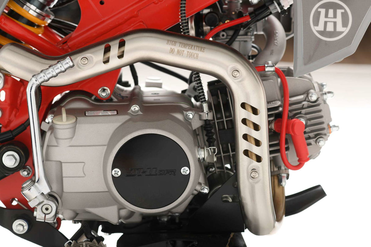 TrailMaster MK125 Dirt Bike 4-Speed Manual Dual Disc Brakes, Electric Start (14/12), Ages 12 and up
