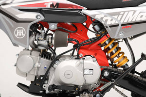 TrailMaster MK125S Pro Series Dirt Bike, 4-Speed Semi-Automatic, Electric Start, Dual Disc Brakes, (14/12) Wheels