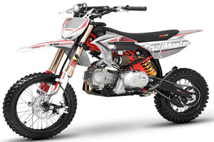 TrailMaster MK125 Dirt Bike 4-Speed Manual Dual Disc Brakes, Electric Start (14/12), Ages 12 and up
