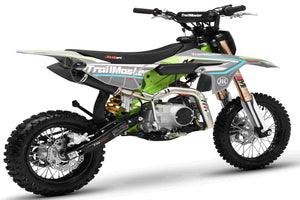 TrailMaster MK125 Dirt Bike 4-Speed Manual Dual Disc Brakes, Electric Start (14/12), Ages 12 and up