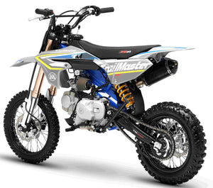TrailMaster MK125S Pro Series Dirt Bike, 4-Speed Semi-Automatic, Electric Start, Dual Disc Brakes, (14/12) Wheels