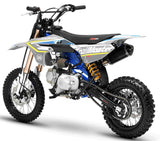 TrailMaster MK125 Dirt Bike 4-Speed Manual Dual Disc Brakes, Electric Start (14/12), Ages 12 and up