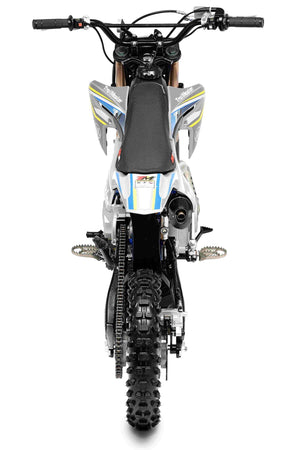 TrailMaster MK125 Dirt Bike 4-Speed Manual Dual Disc Brakes, Electric Start (14/12), Ages 12 and up