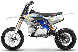 TrailMaster MK125 Dirt Bike 4-Speed Manual Dual Disc Brakes, Electric Start (14/12), Ages 12 and up