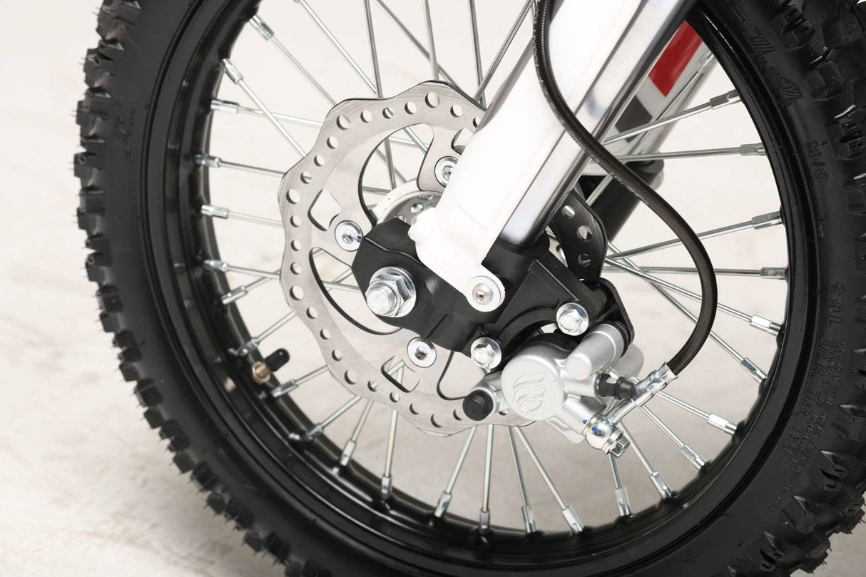 TrailMaster MK125 Dirt Bike 4-Speed Manual Dual Disc Brakes, Electric Start (14/12), Ages 12 and up