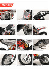 TrailMaster MK125 Dirt Bike 4-Speed Manual Dual Disc Brakes, Electric Start (14/12), Ages 12 and up