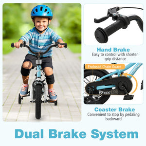 12-Inch Kids Bike for 3-4 Years Old Children Bicycle with Training Wheels