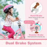 12 Inch Kids Bike with Training Wheels and Basket for Boys Girls 3-4 Years Old