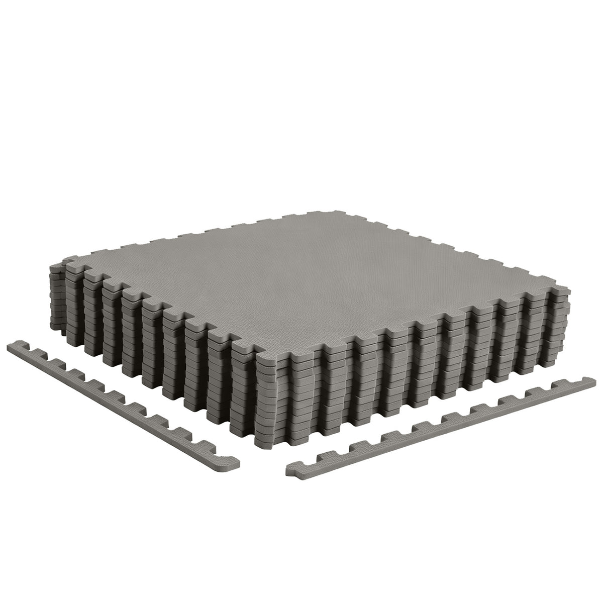 12 Pack Non-Slip Protective Interlocking EVA Foam Floor Tiles-Gray