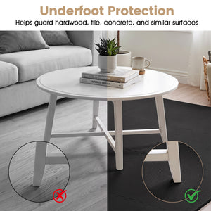 12 Pack Non-Slip Protective Interlocking EVA Foam Floor Tiles-Black
