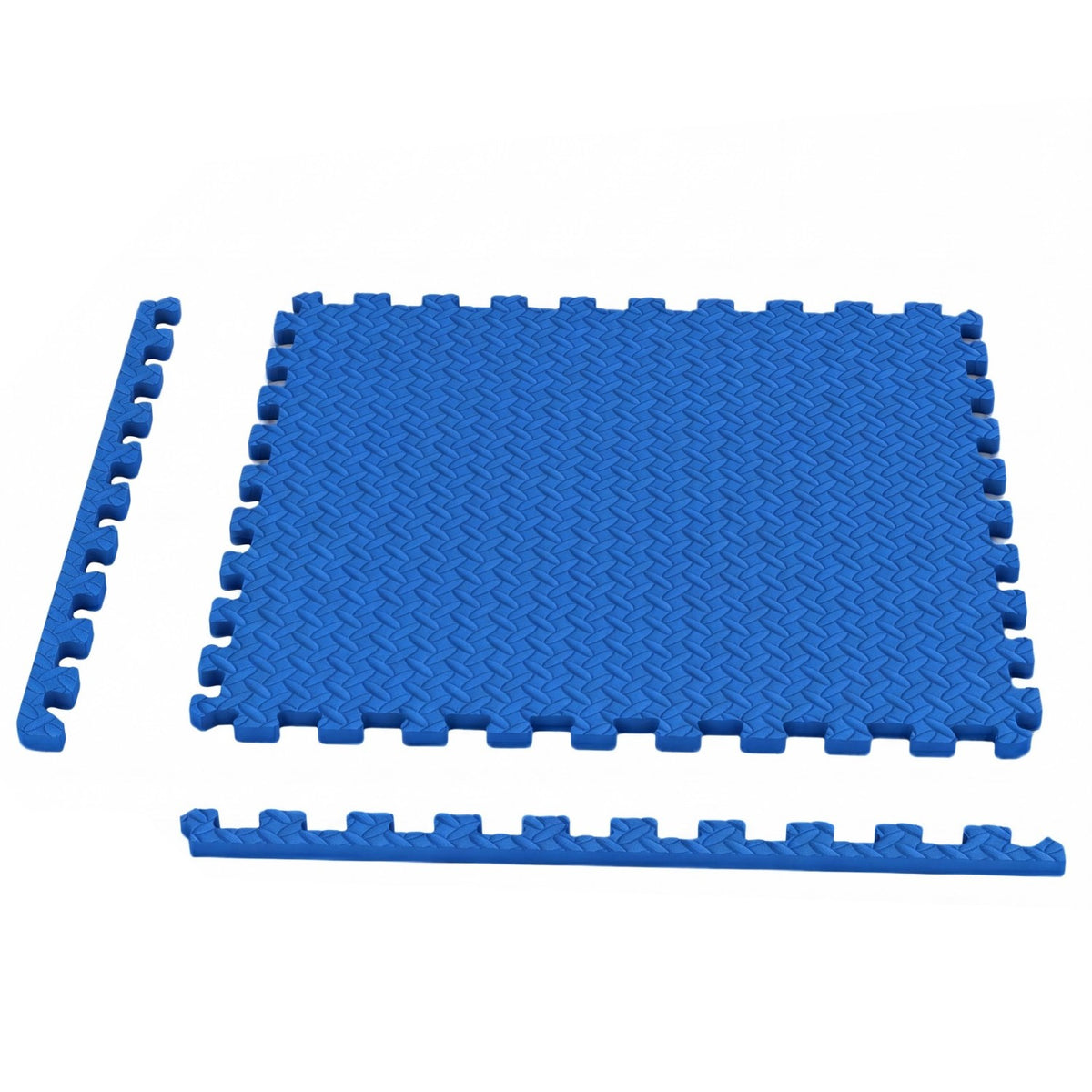 12 Tiles 1/2" Puzzle Exercise Floor Mats-Blue