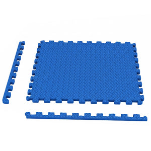 12 Tiles 1/2" Puzzle Exercise Floor Mats-Blue