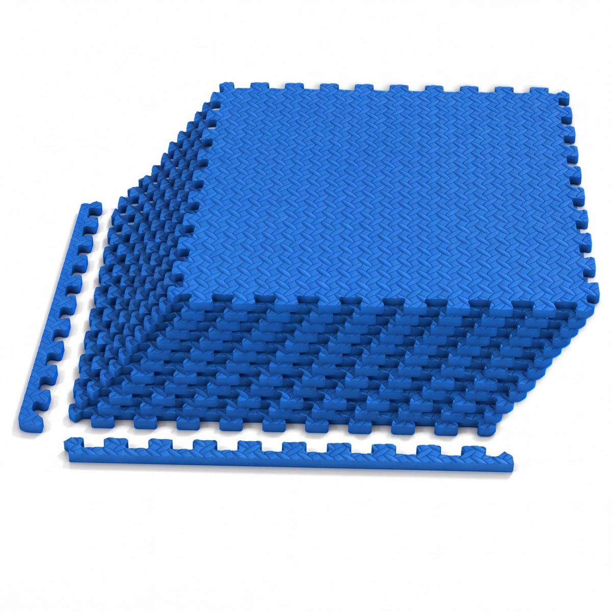 12 Tiles 1/2" Puzzle Exercise Floor Mats-Blue
