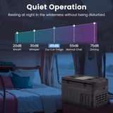 12 Volt Car Refrigerator with Adjustable Range and Divider for Camping RV Travel Fishing Home