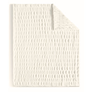 Rippled Faux Fur Throw Blanket