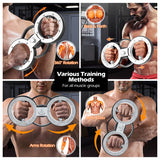 12 LBS Burn Machine Arm Workout Equipment with Adjustable Resistance