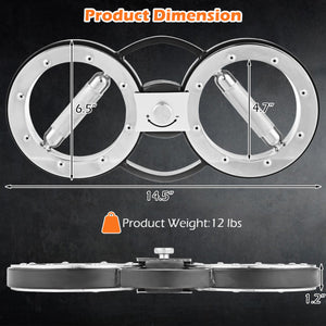 12 LBS Burn Machine Arm Workout Equipment with Adjustable Resistance