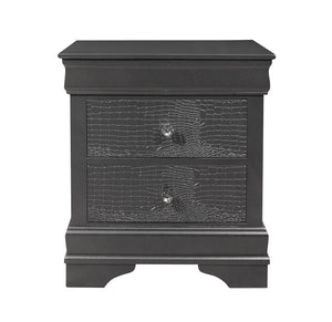 Shaker - Crocodile Metallic Nightstand by Couch.com