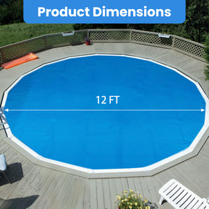 12ft x 30in Round Above Ground Swimming Pool with 12 ft Pool Cover
