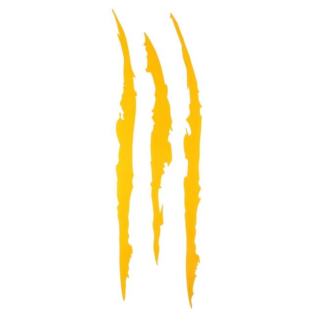 1/2PCS Auto Car Stickers Reflective Monster Claw Marks Scratch Stripe Marks Auto Headlight Decal Dinosaur Raptor Scratches Decor Claw Marks Decal Reflective Sticker Monster Claw Marks Headlight Car Sticker Stripes Scratch Decal Vinyl Sticker
