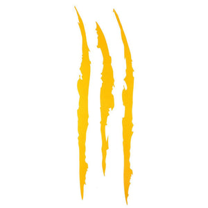 1/2PCS Auto Car Stickers Reflective Monster Claw Marks Scratch Stripe Marks Auto Headlight Decal Dinosaur Raptor Scratches Decor Claw Marks Decal Reflective Sticker Monster Claw Marks Headlight Car Sticker Stripes Scratch Decal Vinyl Sticker