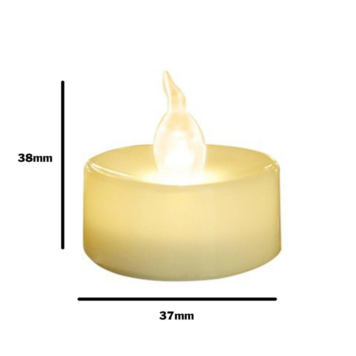 12Pcs New Battery Operated LED Tea Lights Candles  Realistic and Bright Flickering Bulb Battery Operated Flameless LED Tea Light for Seasonal and Festival Celebration Home Decoration Flameless  birthday Decorations Party Supplies