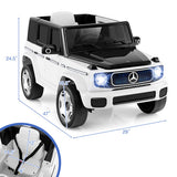 12V Licensed Mercedes-Benz EQG Kids Ride On Car with Remote Control-White